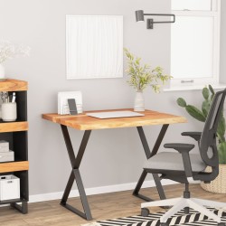 vidaXL Tablero rectangular madera de acacia borde vivo 90x80x2,5 cm