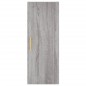 vidaXL Aparador alto madera contrachapada gris Sonoma 34,5x34x180 cm vidaXL Aparador alto madera contrachapada gris Sonoma 34,5x34x180 cm