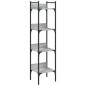 vidaXL Librería de 4 estantes madera gris Sonoma 35x30x138,5 cm vidaXL Librería de 4 estantes madera gris Sonoma 35x30x138,5 cm