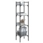 vidaXL Librería de 4 estantes madera gris Sonoma 35x30x138,5 cm vidaXL Librería de 4 estantes madera gris Sonoma 35x30x138,5 cm