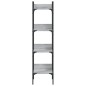 vidaXL Librería de 4 estantes madera gris Sonoma 35x30x138,5 cm vidaXL Librería de 4 estantes madera gris Sonoma 35x30x138,5 cm