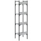 vidaXL Librería de 4 estantes madera gris Sonoma 35x30x138,5 cm vidaXL Librería de 4 estantes madera gris Sonoma 35x30x138,5 cm