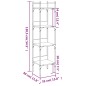 vidaXL Librería de 4 estantes madera gris Sonoma 35x30x138,5 cm vidaXL Librería de 4 estantes madera gris Sonoma 35x30x138,5 cm