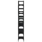 vidaXL Estantería madera de ingeniería negra 155,5x24x166,5 cm vidaXL Estantería madera de ingeniería negra 155,5x24x166,5 cm