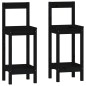 vidaXL Set de bar 3 piezas madera maciza de pino negro vidaXL Set de bar 3 piezas madera maciza de pino negro