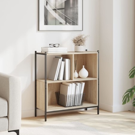 vidaXL Estantería madera de ingeniería roble Sonoma 72x28x77,5 cm
