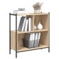 vidaXL Estantería madera de ingeniería roble Sonoma 72x28x77,5 cm vidaXL Estantería madera de ingeniería roble Sonoma 72x28x77,5 cm