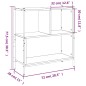 vidaXL Estantería madera de ingeniería roble Sonoma 72x28x77,5 cm vidaXL Estantería madera de ingeniería roble Sonoma 72x28x77,5 cm