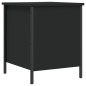 vidaXL Banco con almacenaje madera de ingeniería negro 40x42,5x50 cm vidaXL Banco con almacenaje madera de ingeniería negro 40x42,5x50 cm