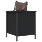 vidaXL Banco con almacenaje madera de ingeniería negro 40x42,5x50 cm vidaXL Banco con almacenaje madera de ingeniería negro 40x42,5x50 cm