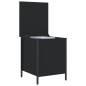 vidaXL Banco con almacenaje madera de ingeniería negro 40x42,5x50 cm vidaXL Banco con almacenaje madera de ingeniería negro 40x42,5x50 cm