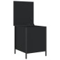 vidaXL Banco con almacenaje madera de ingeniería negro 40x42,5x50 cm vidaXL Banco con almacenaje madera de ingeniería negro 40x42,5x50 cm