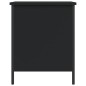 vidaXL Banco con almacenaje madera de ingeniería negro 40x42,5x50 cm vidaXL Banco con almacenaje madera de ingeniería negro 40x42,5x50 cm
