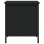 vidaXL Banco con almacenaje madera de ingeniería negro 40x42,5x50 cm vidaXL Banco con almacenaje madera de ingeniería negro 40x42,5x50 cm