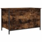 vidaXL Banco almacenaje madera ingeniería roble ahumado 80x42,5x50 cm vidaXL Banco almacenaje madera ingeniería roble ahumado 80x42,5x50 cm