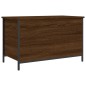 vidaXL Banco almacenaje madera ingeniería marrón roble 80x42,5x50 cm vidaXL Banco almacenaje madera ingeniería marrón roble 80x42,5x50 cm