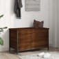 vidaXL Banco almacenaje madera ingeniería marrón roble 80x42,5x50 cm vidaXL Banco almacenaje madera ingeniería marrón roble 80x42,5x50 cm