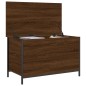 vidaXL Banco almacenaje madera ingeniería marrón roble 80x42,5x50 cm vidaXL Banco almacenaje madera ingeniería marrón roble 80x42,5x50 cm