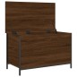 vidaXL Banco almacenaje madera ingeniería marrón roble 80x42,5x50 cm vidaXL Banco almacenaje madera ingeniería marrón roble 80x42,5x50 cm