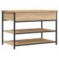 vidaXL Banco zapatero madera de ingeniería roble Sonoma 70x42,5x50 cm vidaXL Banco zapatero madera de ingeniería roble Sonoma 70x42,5x50 cm