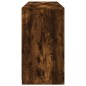 vidaXL Aparador con luces LED roble ahumado 123x37x67 cm