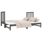 vidaXL Sofá cama extraíble madera maciza de pino gris 2x(90x190) cm vidaXL Sofá cama extraíble madera maciza de pino gris 2x(90x190) cm