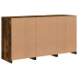 vidaXL Aparador con luces LED roble ahumado 123x37x67 cm vidaXL Aparador con luces LED roble ahumado 123x37x67 cm