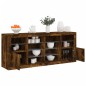 vidaXL Aparador con luces LED roble ahumado 163x37x67 cm vidaXL Aparador con luces LED roble ahumado 163x37x67 cm