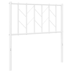 vidaXL Cabecero de metal blanco 80 cm