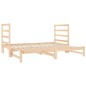 vidaXL Sofá cama extraíble madera maciza de pino 2x(90x190) cm vidaXL Sofá cama extraíble madera maciza de pino 2x(90x190) cm
