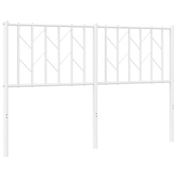 vidaXL Cabecero de metal blanco 135 cm