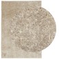 vidaXL Alfombra pelo largo aspecto brillante ISTAN beige 140x200 cm