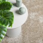 vidaXL Alfombra pelo largo aspecto brillante ISTAN beige 140x200 cm