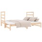 vidaXL Sofá cama extraíble madera maciza de pino 2x(90x190) cm vidaXL Sofá cama extraíble madera maciza de pino 2x(90x190) cm
