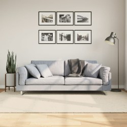 vidaXL Alfombra pelo largo aspecto brillante ISTAN crema 160x230 cm