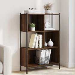 vidaXL Estantería madera de ingeniería marrón roble 72x28x109 cm