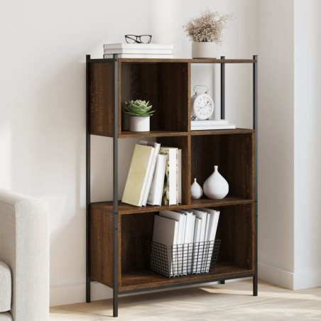 vidaXL Estantería madera de ingeniería marrón roble 72x28x109 cm