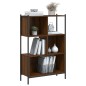 vidaXL Estantería madera de ingeniería marrón roble 72x28x109 cm vidaXL Estantería madera de ingeniería marrón roble 72x28x109 cm
