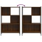 vidaXL Estantería madera de ingeniería marrón roble 72x28x109 cm vidaXL Estantería madera de ingeniería marrón roble 72x28x109 cm