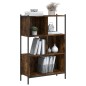 vidaXL Estantería madera de ingeniería roble ahumado 72x28x109 cm vidaXL Estantería madera de ingeniería roble ahumado 72x28x109 cm