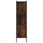 vidaXL Estantería madera de ingeniería roble ahumado 72x28x109 cm vidaXL Estantería madera de ingeniería roble ahumado 72x28x109 cm