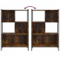 vidaXL Estantería madera de ingeniería roble ahumado 72x28x109 cm vidaXL Estantería madera de ingeniería roble ahumado 72x28x109 cm
