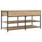 vidaXL Banco zapatero madera de ingeniería roble Sonoma 100x42,5x50 cm vidaXL Banco zapatero madera de ingeniería roble Sonoma 100x42,5x50 cm
