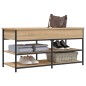 vidaXL Banco zapatero madera de ingeniería roble Sonoma 100x42,5x50 cm vidaXL Banco zapatero madera de ingeniería roble Sonoma 100x42,5x50 cm