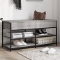 vidaXL Banco zapatero madera de ingeniería gris Sonoma 100x42,5x50 cm vidaXL Banco zapatero madera de ingeniería gris Sonoma 100x42,5x50 cm