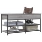 vidaXL Banco zapatero madera de ingeniería gris Sonoma 100x42,5x50 cm vidaXL Banco zapatero madera de ingeniería gris Sonoma 100x42,5x50 cm