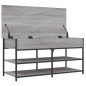vidaXL Banco zapatero madera de ingeniería gris Sonoma 100x42,5x50 cm vidaXL Banco zapatero madera de ingeniería gris Sonoma 100x42,5x50 cm