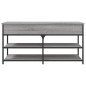 vidaXL Banco zapatero madera de ingeniería gris Sonoma 100x42,5x50 cm vidaXL Banco zapatero madera de ingeniería gris Sonoma 100x42,5x50 cm