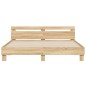 vidaXL Estructura de cama cabecero y luces LED roble Sonoma 200x200 cm vidaXL Estructura de cama cabecero y luces LED roble Sonoma 200x200 cm