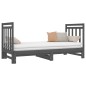 vidaXL Sofá cama extraíble madera maciza de pino gris 2x(90x190) cm vidaXL Sofá cama extraíble madera maciza de pino gris 2x(90x190) cm